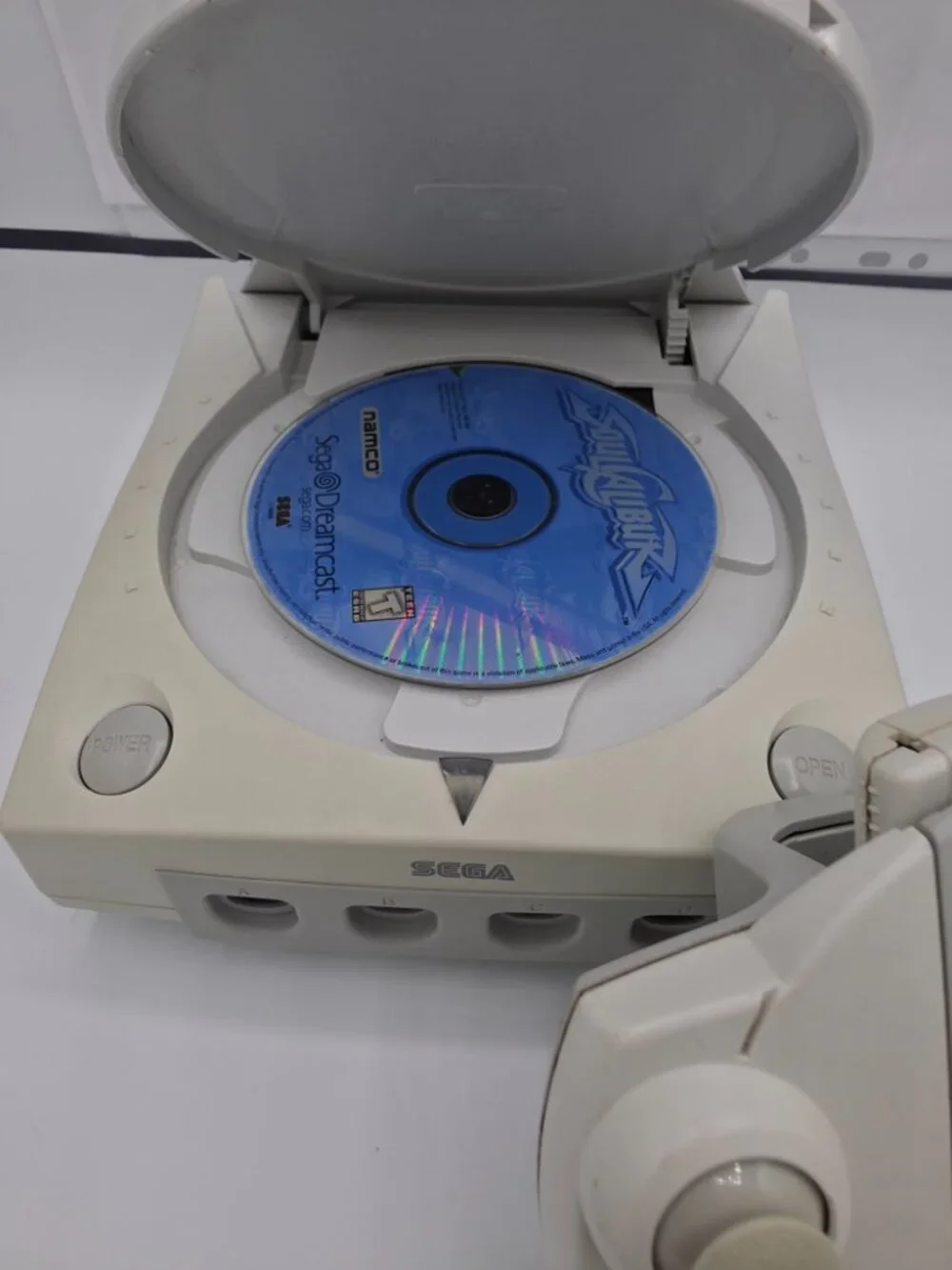 Sega Dreamcast with Controller, Memory Card and Soul Calibur